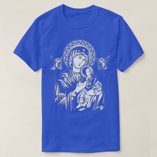 T-shirt Our Lady Of Perpetual Help on navy 1 (Design devant)