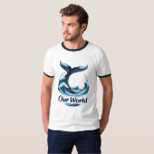 T-shirt Our World Whale Tail Ocean Conservation (Devant entier)