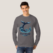 T-shirt Our World Whale Tail Ocean Conservation (Devant entier)