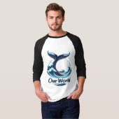 T-shirt Our World Whale Tail Ocean Conservation (Devant entier)
