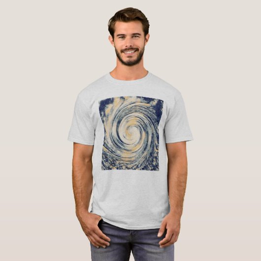 T-shirt Ouragan Abstrait Storm Art (Devant entier)