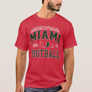 T-shirt Ouragan de Miami Bowl en coton 20252026 CFP Quart