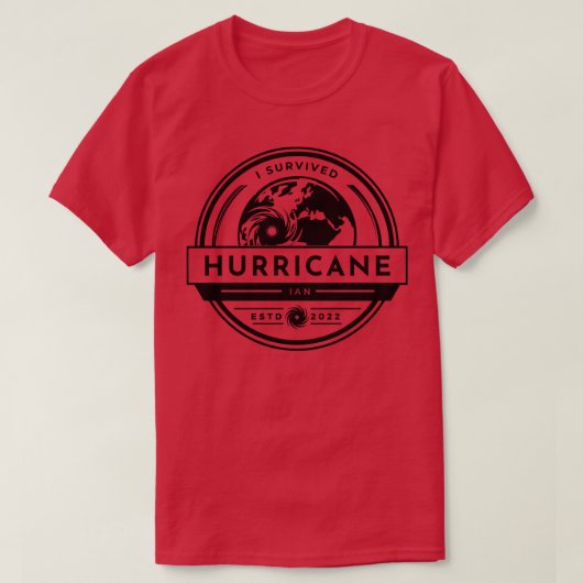 T-shirt Ouragan Ian Survivor 1 (Design devant)