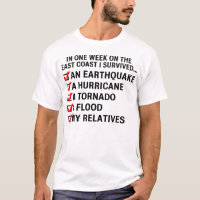 Ouragan Irène/T-shirt survie de Côte Est
