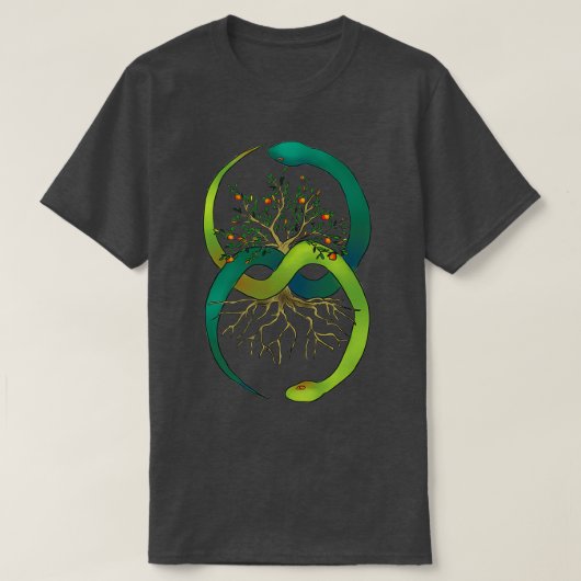 T-shirt Ouroboros Arbre de Vie (Design devant)