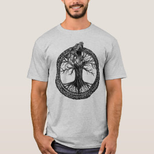T-shirt Ouroboros avec l'arbre de la vie