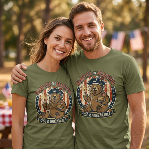 T-shirt Ours 250e anniversaire Ours-ica la Belle