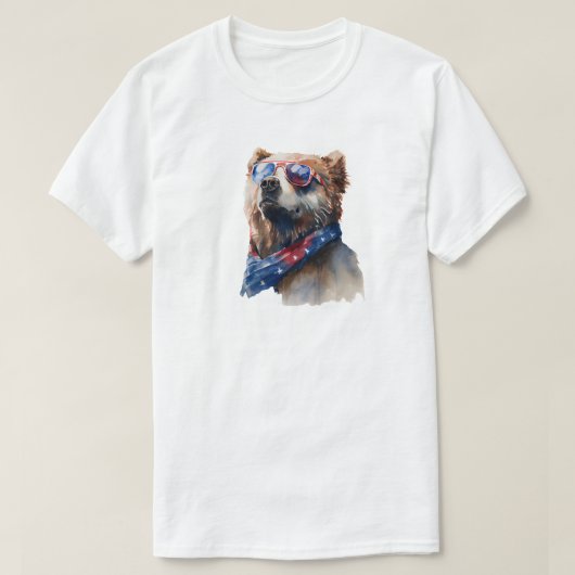 T-Shirt Ours 4 Juillet (Design devant)