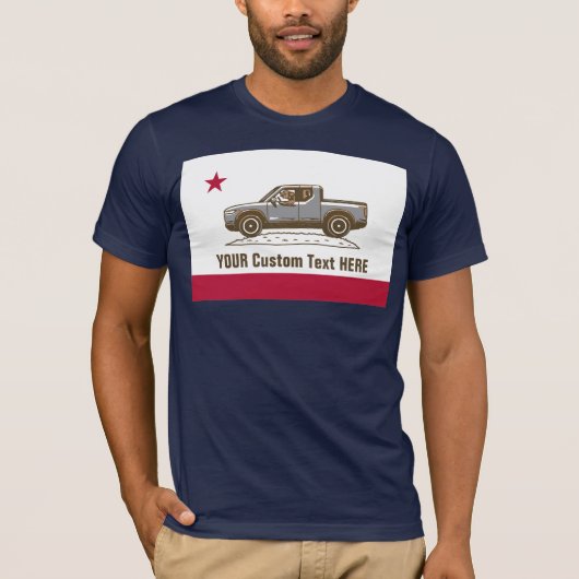 T-shirt Ours à drapeau de Cali dans le camion (modifier la (Devant)