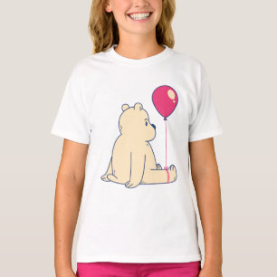 T-shirt Ours adorable avec un ballon rouge