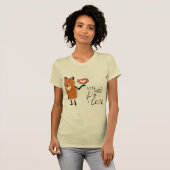 T-shirt ours affamé mangeant du miel - Mignon (Devant entier)
