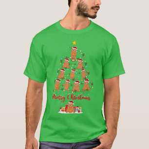 T-shirt Ours Amoureux des animaux correspondant Père Noël 