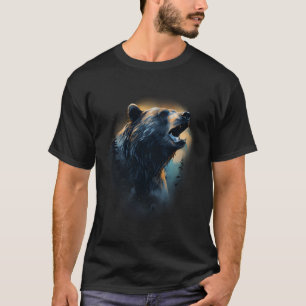 T-shirt Ours Animal Art Coloré Nature Faune Forestière Ar