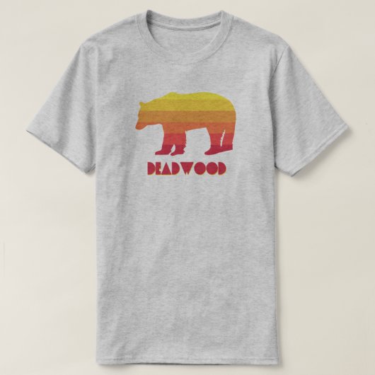 T-shirt Ours arc-en-ciel Deadwood South Dakota (Design devant)