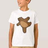 T-shirt Ours au Yoga Exercice d'étirement (Devant)