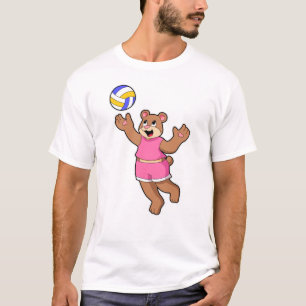 T-shirt Ours aux sports de volleyball