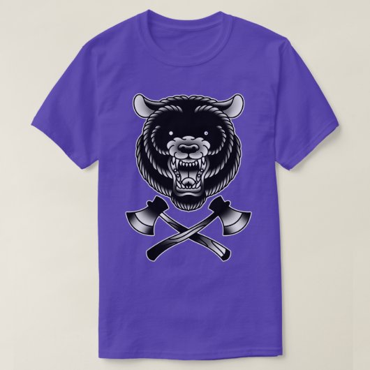 T-shirt Ours avec axe (Design devant)