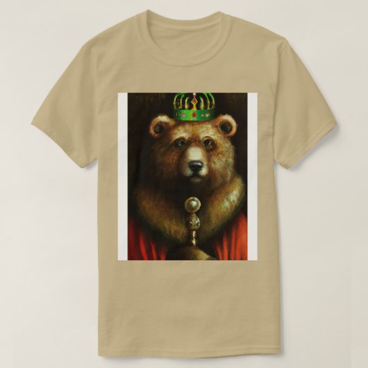 T-shirt Ours avec couronne 1 (Design devant)