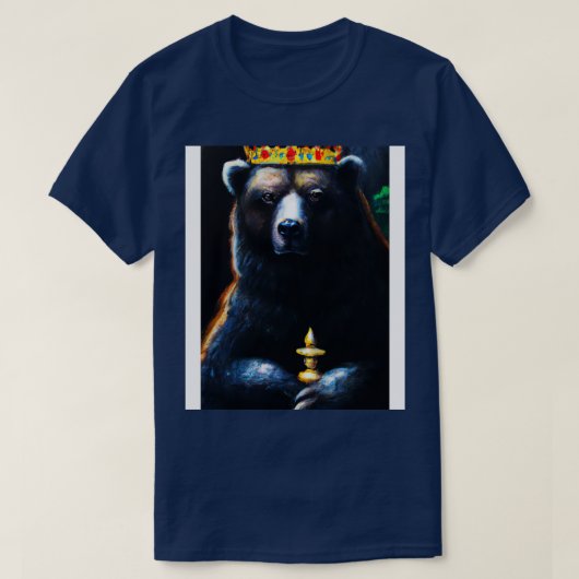 T-shirt Ours avec couronne 2 (Design devant)