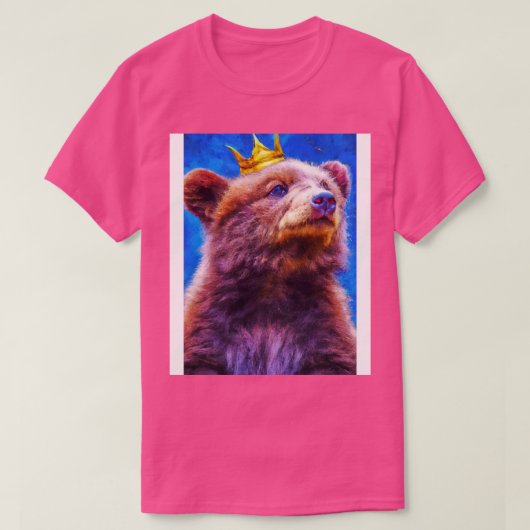 T-shirt Ours avec couronne 6 (Design devant)