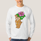 T-shirt Ours avec Hibiscus aux fleurs (Devant)