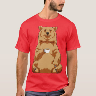 T-shirt Ours avec la coupe de café