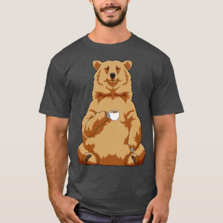 T-shirt Ours avec la coupe de café