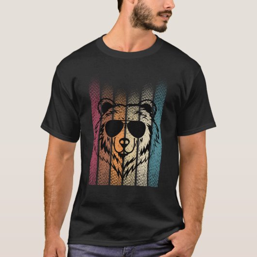 T-shirt Ours avec lunettes de soleil (Devant)