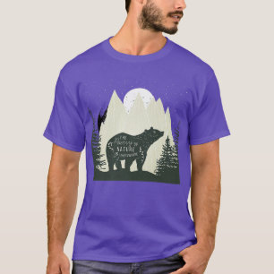 T-shirt Ours avec montagnes et forêts - Faune - Natur