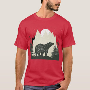 T-shirt Ours avec montagnes et forêts - Faune - Natur