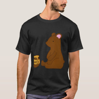 T-shirt Ours avec pot de miel garçon de famille