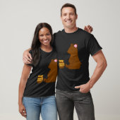 T-shirt Ours avec pot de miel garçon de famille (Unisexe)