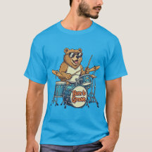 Ours batteur drôle né pour groover