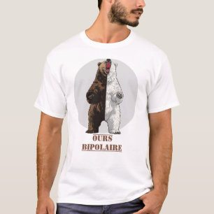 T-shirt OURS BIPOLAIRE ! - humour psy décalé