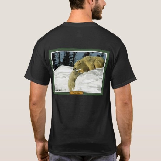 T-shirt Ours blanc (Dos)