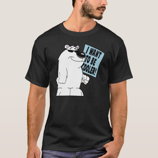T-shirt Ours blanc frais (Devant)