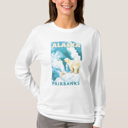 T-shirt Ours blancs et CUB - Fairbanks, Alaska (Devant)