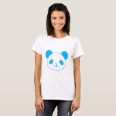 T-shirt Ours bleu Kawaii Panda (Devant entier)
