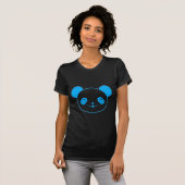 T-shirt Ours bleu Kawaii Panda (Devant entier)