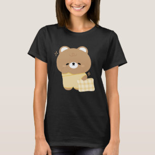 T-shirt Ours Brown mignon