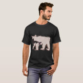 T-shirt Ours brun avec poisson (Devant entier)
