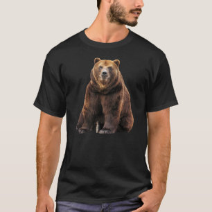T-shirt Ours brun brun grizzli américain noir de l'Alaska