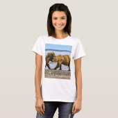 T-shirt Ours brun côtier (Devant entier)