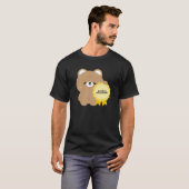 T-shirt Ours brun Overthinker certifié (Devant entier)