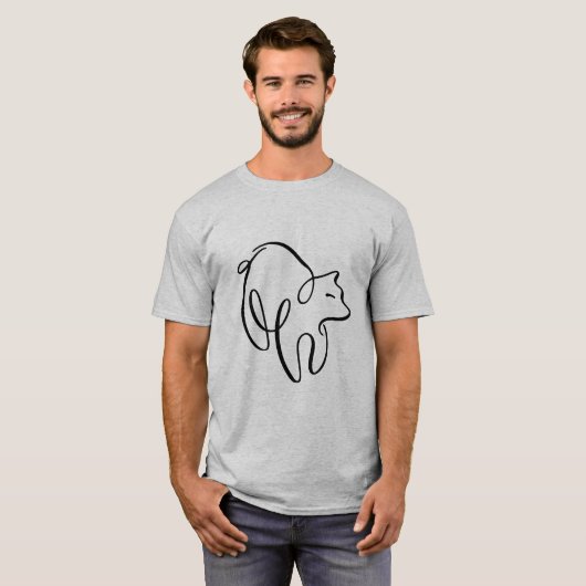 T-shirt Ours calligraphique (Devant entier)