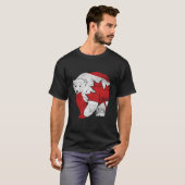 T-shirt Ours Canadien Feuille d'Érable Canada (Devant entier)
