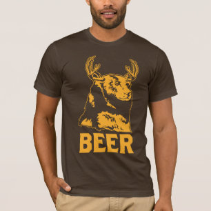 T-shirt Ours + Cerf = Bière
