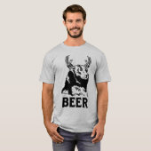 T-shirt Ours + Cerf = Bière (Devant entier)