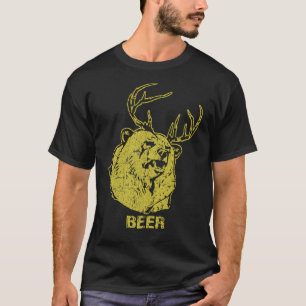 T-shirt Ours + Cerf = Bière