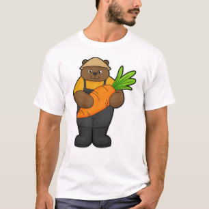 T-shirt Ours comme fermier avec carotte